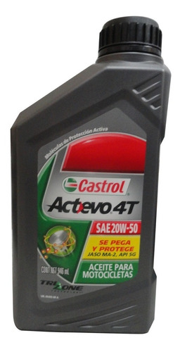 Aceite Castrol Actevo 20w50 Caja X 6