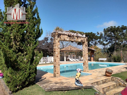 Imagem 1 de 30 de Linda Chácara Com Piscina, Área Gourmet, Playground, Casa Com 04 Dormitórios À Venda, 10000 M² Por R$ 890.000 - Pedra Bela/sp - Ch0511