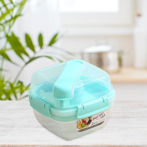 Recipiente Para Ensalada Para Llevar, Recipiente Compatible