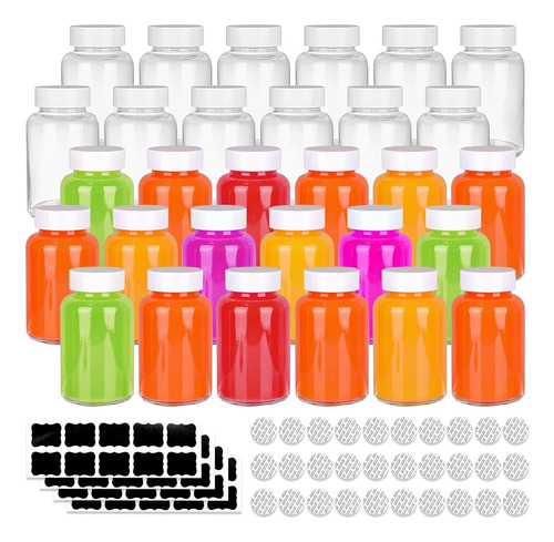 Hingwah 30 Pack 4 Botellas De Chupito De Vidrio De 4 Oz Con 