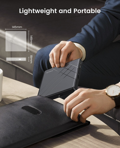 Lector Y Quemador De Cd/dvd Externo Con 2 Usb 3.0+tf+sd