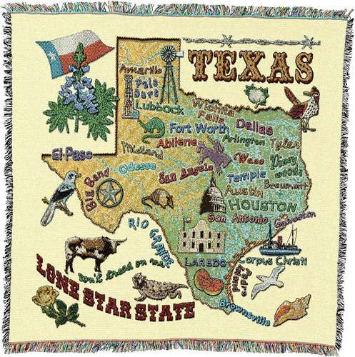 Manta Lap Square De Pure Country Weavers Del Estado De Texas