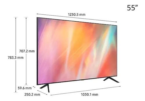 Imagen 3 de 3 de Tv Samsung 55 4k Uhd 55au7000