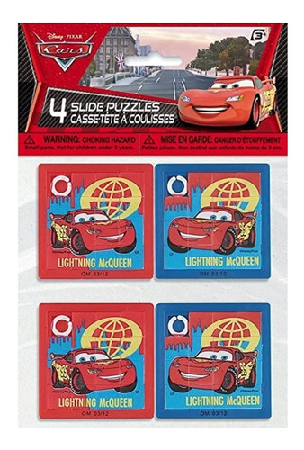 16 Premios Rompecabezas Cars Mini Juego Recuerdito Fiesta U