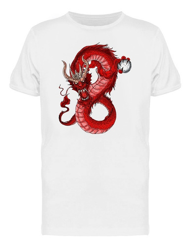Dragón Rojo Espectacular Camiseta De Hombre