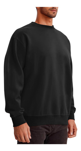 Sudadera Deportiva De Manga Redonda Con Capucha Lisa Y Cuell