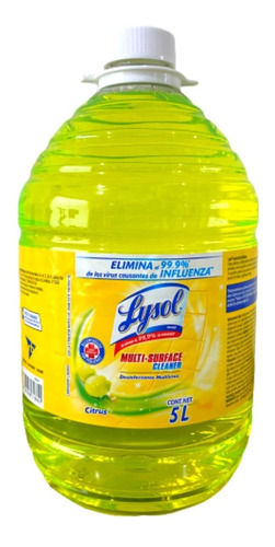 Desinfectante Lysol Citrus De 5 Lt