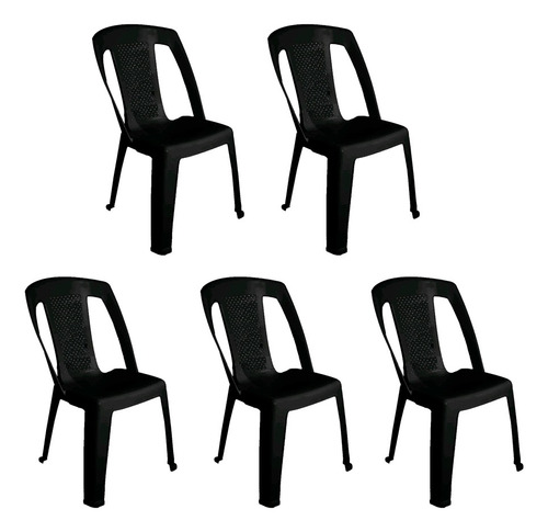 Silla Capri X5 Mascardi Color Negro Directo De Fábrica