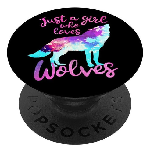 Just A Girl Who Loves Wolves  Cute Girls Wolf Gift   Gr...