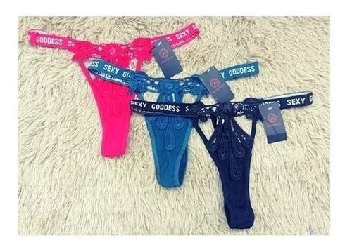 Pack De 4 Colaless Bikini Diseño Unicolor Con Elástico