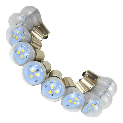 Imagem 7 de 10 de Lâmpada De Led 12v 1 Polo Pino Econtrado Caixa Com 10 Unid