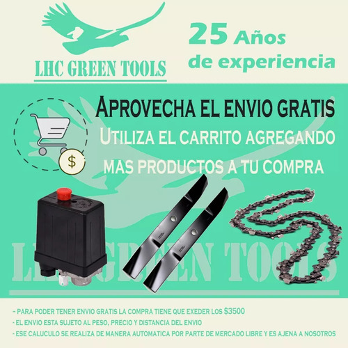 Kit Piston Aros Perno Motosierra Y Desmalezador 52 Cc 44mm