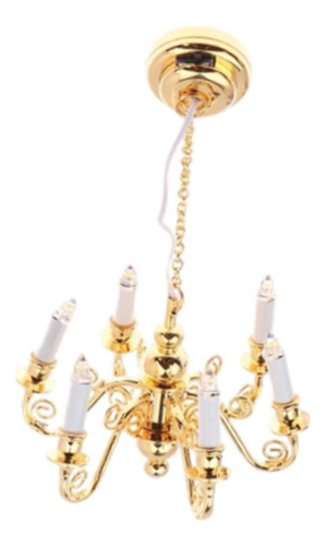 1/12 Casa De Muñecas Luz Accesorios Para Muñecas A