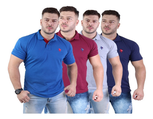 Revenda 05 Camisa Masculina Polo Plus Size Especial G1 Ao G3