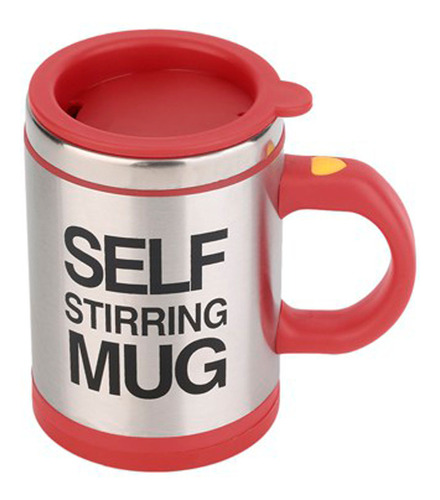 Caneca Mixer Elétrica Self Stirring Mug Cor Vermelho