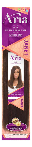 Janet Collection Aria 100% Vrgenes Weaving Pelo Humano, 12 ,