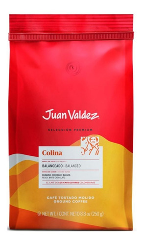 Café Juan Valdez 250 Gr Colina Balanceado Grano Molido