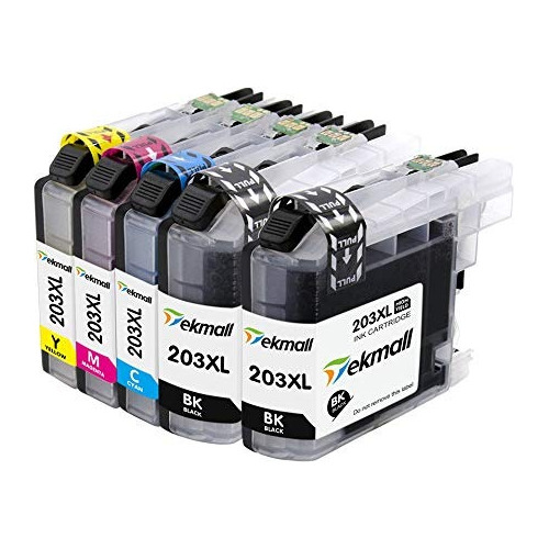 Lc203xl Lc201 Cartuchos De Tinta De Alto Rendimiento 5 Paque