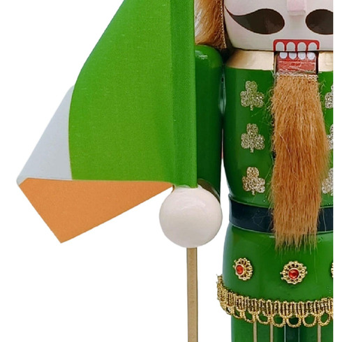 15 Pulgadas St. 's Day Nutcracker Figurine Estatua De Madera