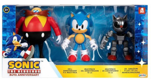 Sonic The Hedgenog 30 Aniversario Figuras 10cm Marca Jakks