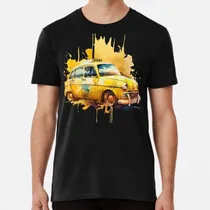 Comprar Remera Coche Amarillo, Coche Taxi, Coche Acuarela, Imágenes 