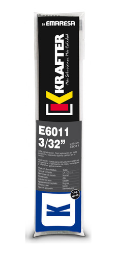 Electrodo 6011 3/32  1 Kilo Krafter