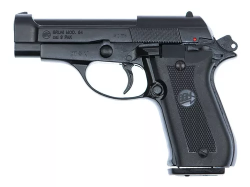 Pistola Fogueo 9mm Bruni 84 Italiana Replica Beretta + Balas