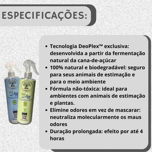 Kit Eliminador Odor Vegano 2x500ml Profissional Brisa Leve