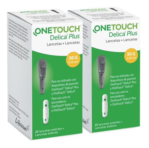 Imagen 1 de 1 de One Touch Lancetas Delica Paquete De 50 Lancetas.