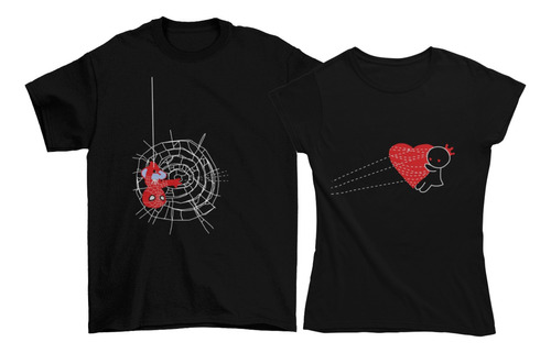 Playeras Dúo Pareja Novios Esposos Spiderman Hombre Araña