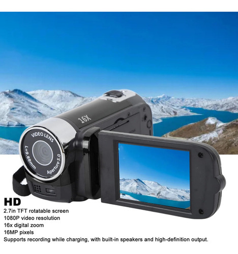 Videocámara 1080p 16mp, Grabadora De Vídeo, Cámara Digital D