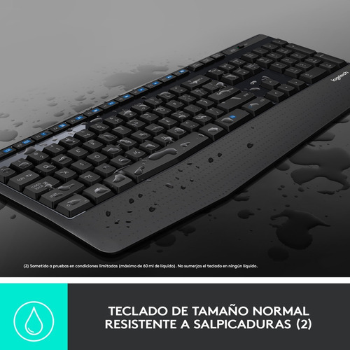 Imagen 4 de 10 de Combo Inalámbrico Teclado Multimedia Y Mouse, Logitech Mk345