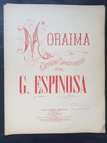 Antiguas Partituras Para Piano. Música Gallega. 51694. (Usado)