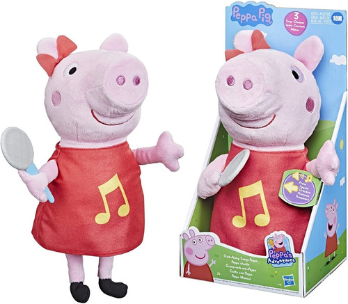 Peluche Peppa Pig Con Sonidos - Oficial - Hasbro / Diverti