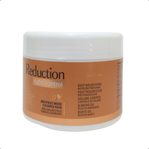 Máscara Antifrizz Reduction Nutri Control P'lattelli 250g