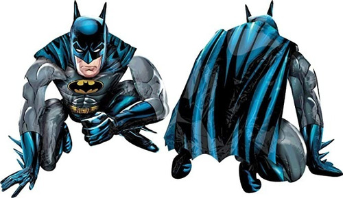 Imagen 1 de 7 de Globo De Batman 3d (67 X 56 Cmts)c/globo De Número Aelección