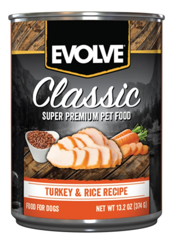 Evolve Classic Pavo | Alimento Húmedo Perro X 374 G