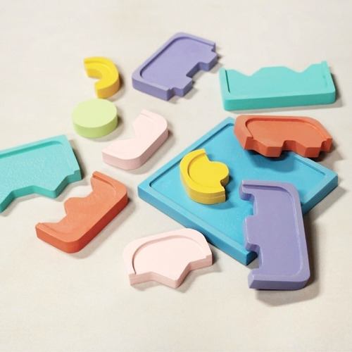 Imagen 6 de 10 de Pirámide De Encastres En Madera Juego Montessori Didactico