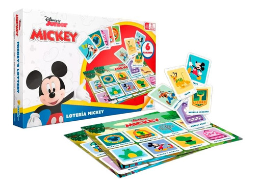 Juego Lotería Ronda Disney Mickey 54 Piezas Super Oferta
