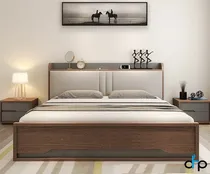 Comprar Cama Matrimonial Siena Linea Nordica. Con 2 Mesas De Noche