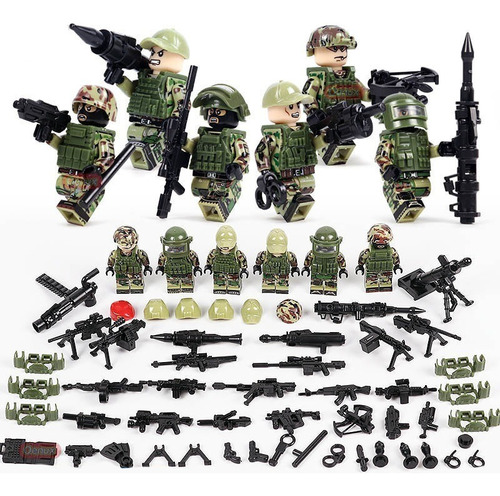 6alpha Fuerza Soldado De Bloques Y Figuras For Arma Juguete