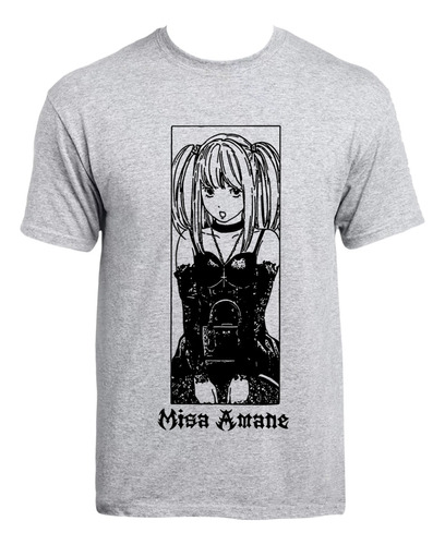 Remera Death Note Misa Amane Animé Manga 100% Algodón