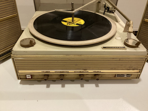 Antiguo Tocadisco Wincofon Stereo S426 Funcionando Beige (Usado)