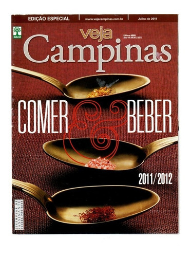 Revista Veja Campinas Comer & Beber Ano 44 #2227/ 2011/2012 