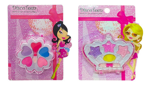 Imagem 2 de 5 de Kit Maquiagem Infantil Presente Lata + Brindes Kmlt6