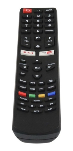 Imagen 9 de 10 de Control Compatible Con Pioneer Rc311s Smart Tv Led Netflix
