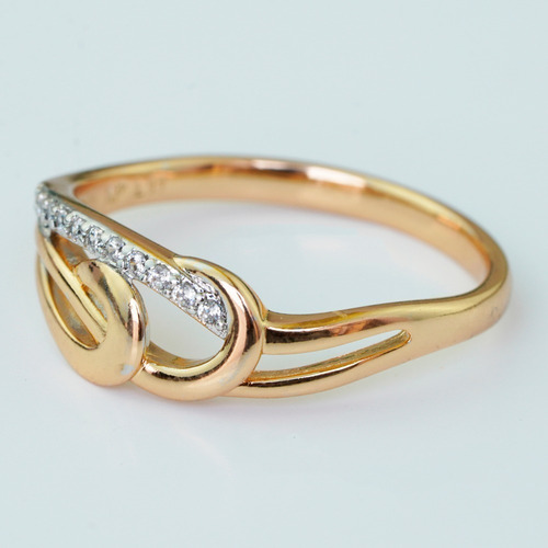 Imagen 2 de 9 de Anillos Compromiso Oro 18k Estilo Joyeria Mujer Sortija