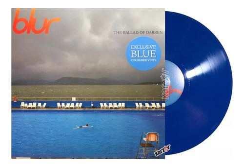 Blur The Ballad Of Darren Blue Azul Lp Vinyl Versión Del Álbum Estándar