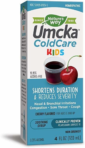 Camino Umcka Coldcare Niños Jarabe De Cereza De La Naturalez
