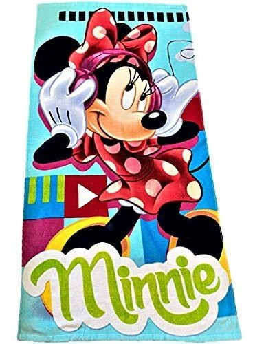 Toallas Suaves De Playacon Capucha De Minnie Mouse Niñ...
